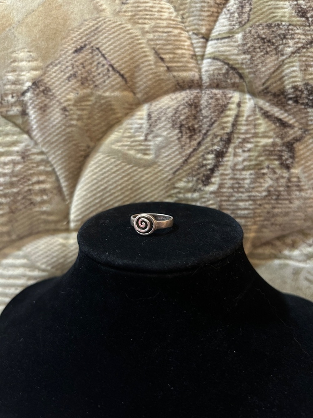 Vintage 925 Sterling Silver Spiral Ring - Size 5.5